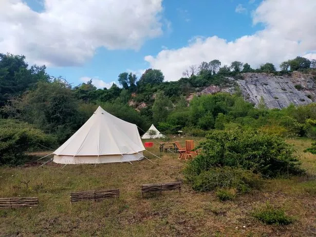 The Christmas market venue is also a glamping site, Stones and Stars, with five tepee tents and everything you need for a comfortable, enjoyable experience