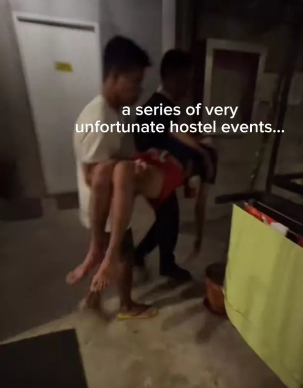 He was carried out of the room