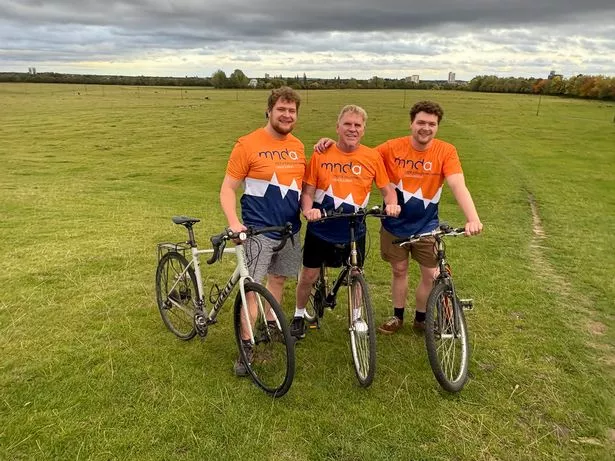 Martin Ashburn with his sons Nathan (left) and Jake (right)