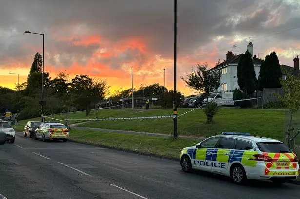 Police in Clapgate Lane, Birmingham.