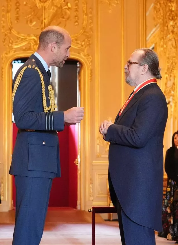 Prince William chatted to the film star ahead of the honour