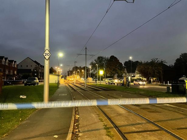 The area was taped off after the serious collision