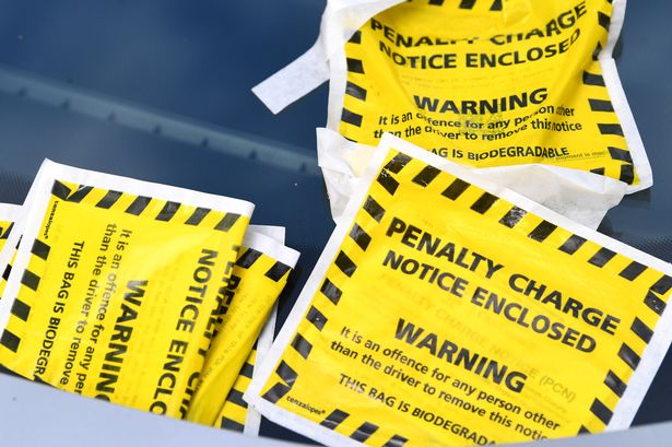 Parking Tickets on a car in Liverpool city centre