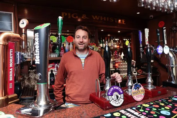 Bobby Dix, landlord at the Pig & Whistle in Liverpool city centre