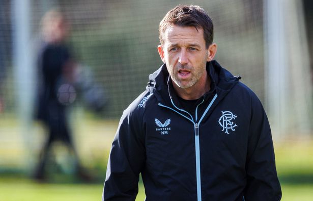 Neil McCann during Rangers training session