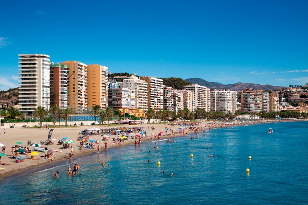 A beautiful beach in Malaga, Spain