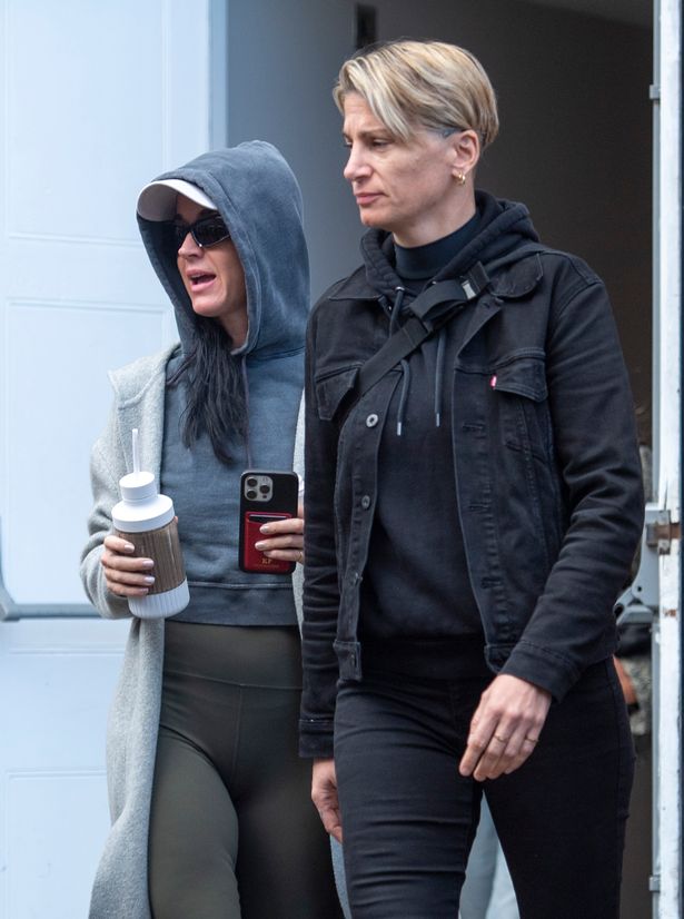Pop superstar Katy Perry was pictured outside the Blythswood Hotel in Glasgow