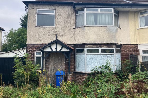 An empty house on Crossfield Road in Stockport (Image: Declan Carey)