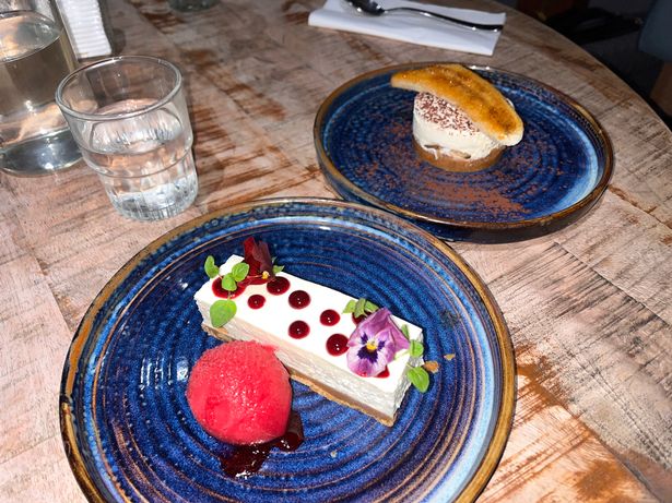 Our desserts at The Lake House