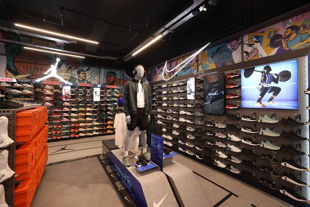 The new Sports Direct Jordan and Nike section downstairs