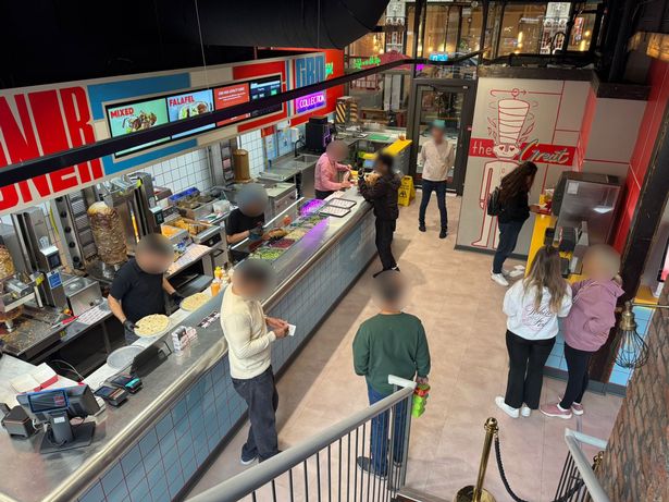 Inside Great British Doner, Manchester