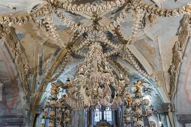 Some bones in the church