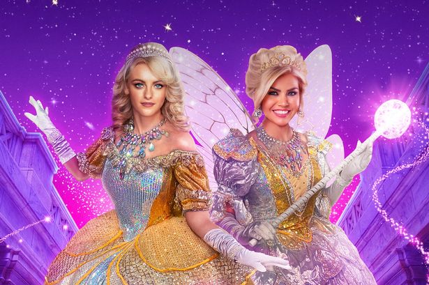 Publicity photos for Cinderella pantomime at the Epstein Theatre in Liverpool starring Katie McGlynn as Cinderella, Leanne Campbell as the Fairy godmother and Kevin Duala as Buttons