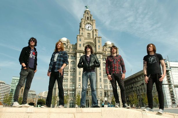 Liverpool band Sound of Guns. Left to right: Lee Glynn, John Coley, Andrew Metcalfe, Simon Finley and Nathan Crowley