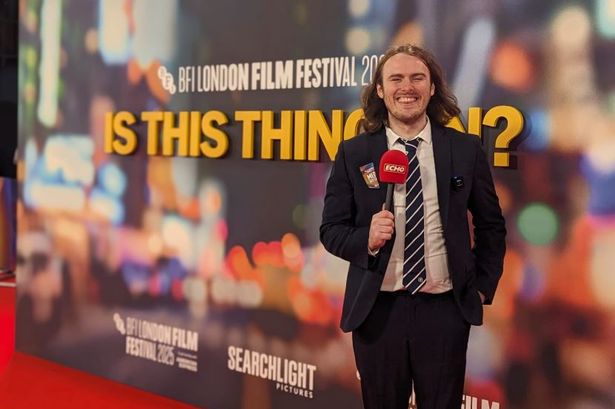 ECHO reporter Ryan Paton on the red carpet ahead of the UK premiere of Is This Thing On? 