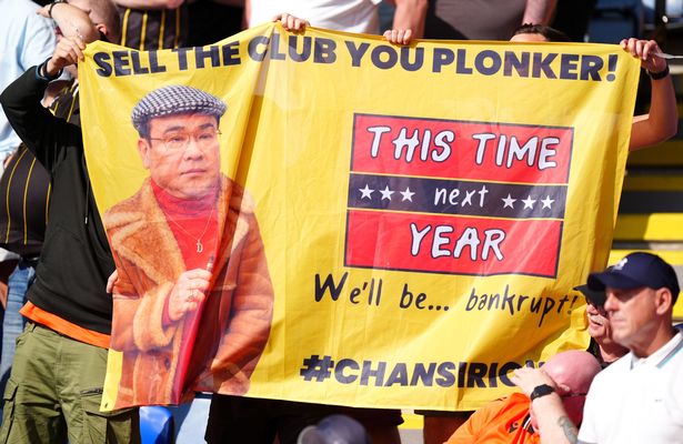 Sheffield Wednesday fans protest against the ownership of Dejphon Chansiri