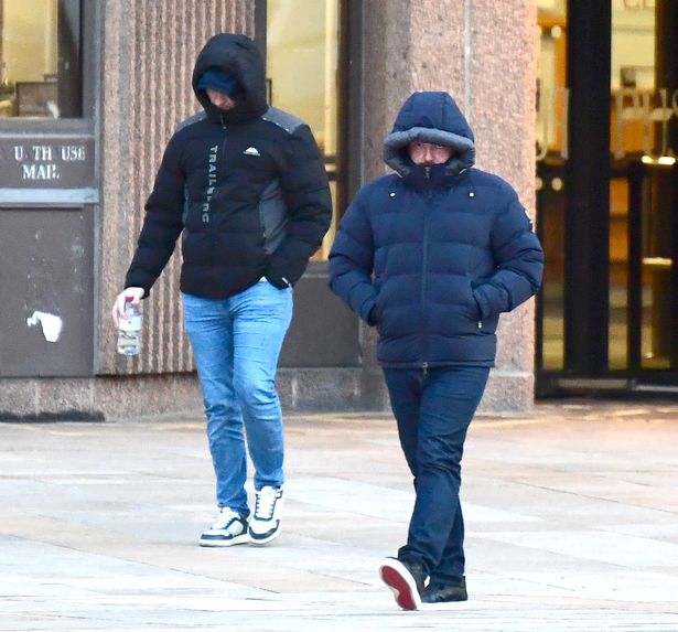 Liam Rice and Lee Smith outside Liverpool Crown Court