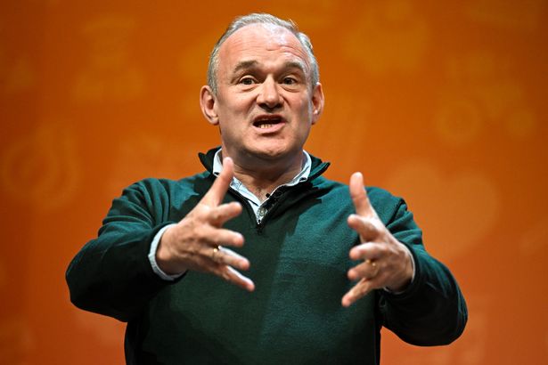 Lib Dem leader Sir Ed Davey launched a blistering attack on Mr Farage