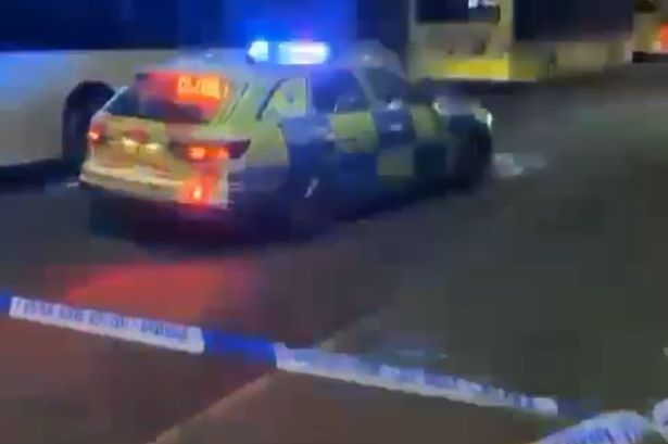 The road was closed by police 