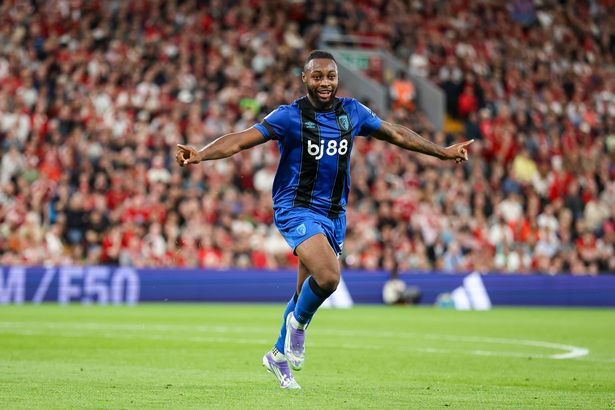 The winger, who signed a new deal at Bournemouth in the summer, scored twice at Anfield earlier this season