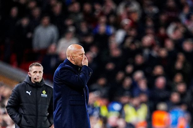 Arne Slot was left frustrated as Liverpool lost 2-1 to Manchester United