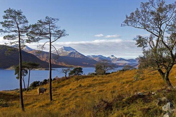 Loch Quoich and the Knoydart Mountans,Loch Quoich,Invergarry,United Kingdom,UK