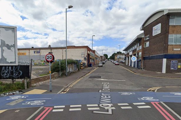 Google Maps street view of a section of Lower Tower Street, Hockley, Birmingham
