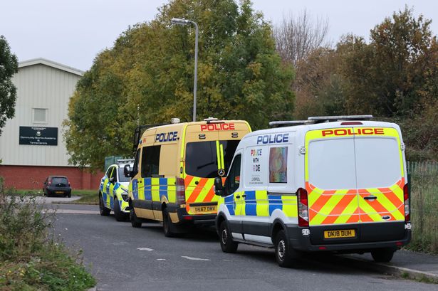 Merseyside Police scene on Crescent Road in Walton