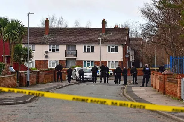 Merseyside Police search on St Asaph Grove in Netherton