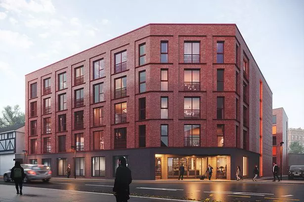 Visualisation of the proposed development in Great Hampton Row, Birmingham