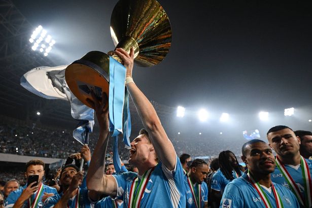 Scott McTominay pictured after winning Serie A