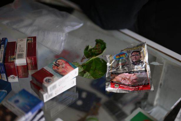 Police found cigarettes in the store 