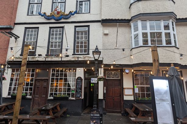 Outside the Famous Royal Navy Volunteer in King Street, Bristol