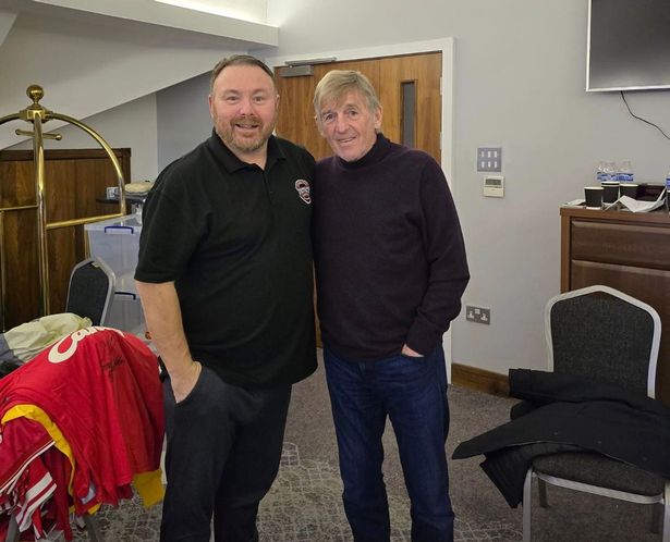 Rob with Liverpool legend Kenny Dalglish