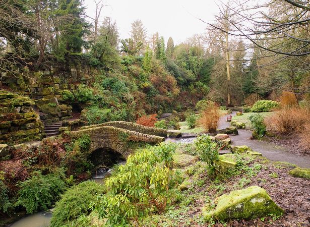 Pittencrieff Park in Dunfermline, Scotland.