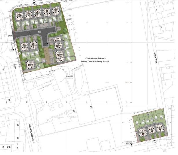 Plan for new homes surrounding Our Lady And St Pauls RC Primary School, Heywood