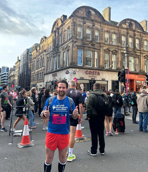 Mark has completed the Edinburgh half marathon