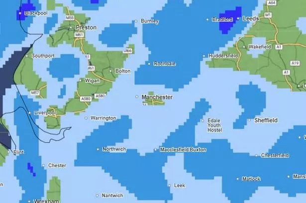 Heavy rain is forecast on Sunday