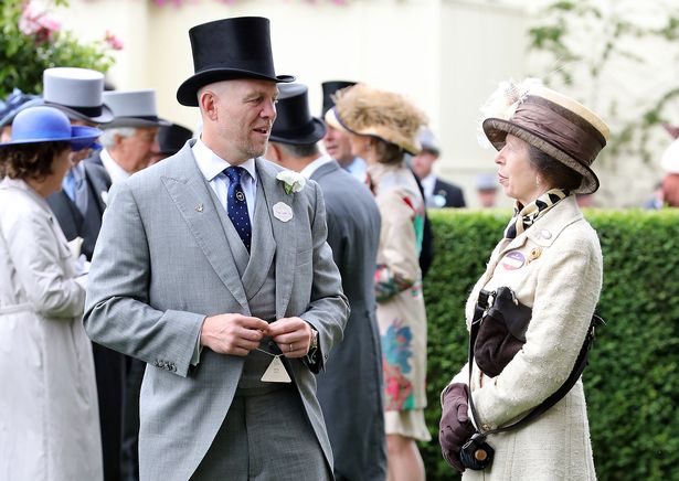 ASCOT, ENGLAND - JUNE 18: Mike Tindall and Princess Anne, Princess Royal on day one of Royal Ascot at Ascot Racecourse on June 18, 2019 in Ascot, England. (Photo by Chris Jackson/Getty Images)