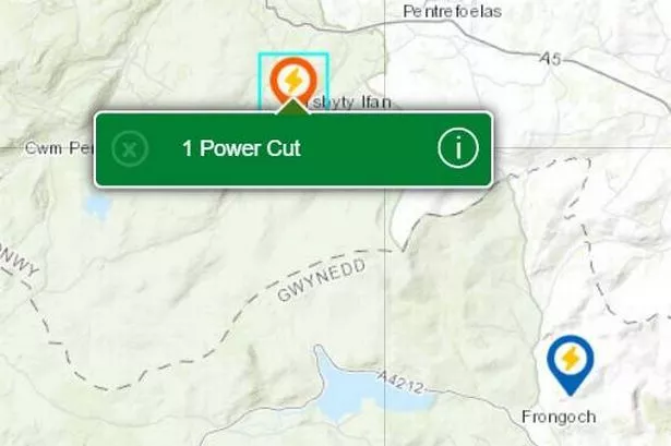 Communities across north Wales have been affected by power cuts