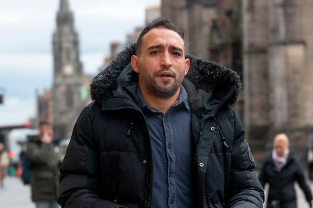 Ali Chikane outside Edinburgh High Court