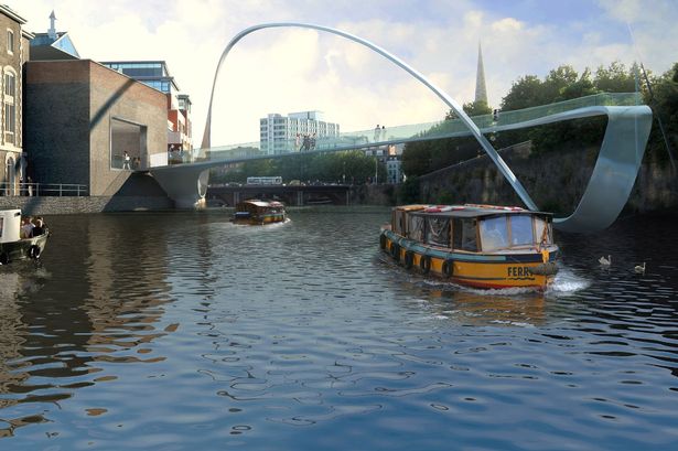 A 2007 artist impression of the Mobius Bridge  