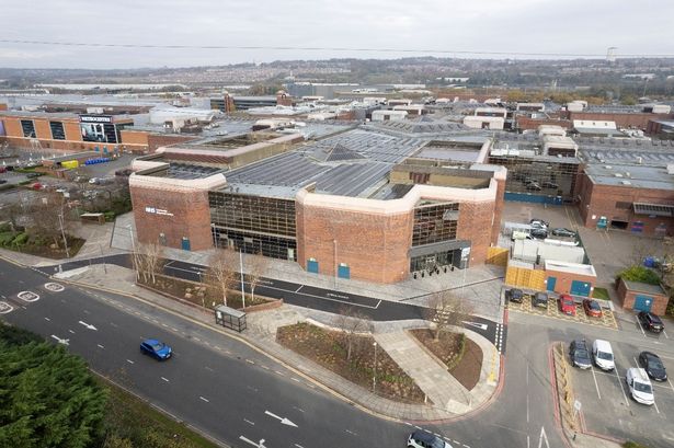 Aerial view of the Metrocentre NHS Community Diagnostic Centre 