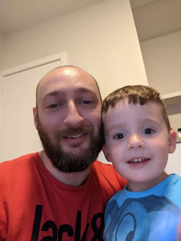 A man and a child