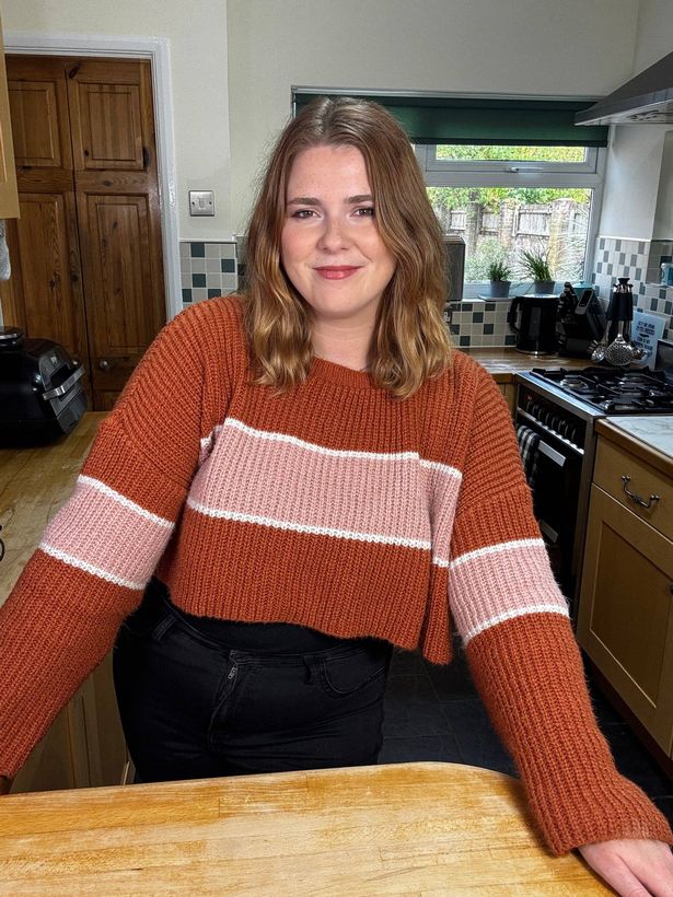 Becca Stock, 28, said she eats everything in one sitting