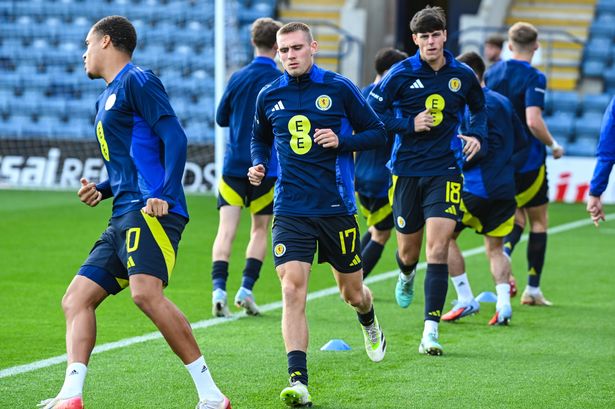 Ayr United's on-loan Celtic kid Kyle Ure, middle