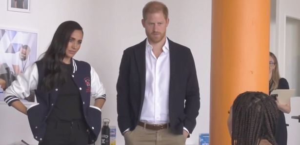 Prince Harry and Meghan Markle at the Marcy Lab School