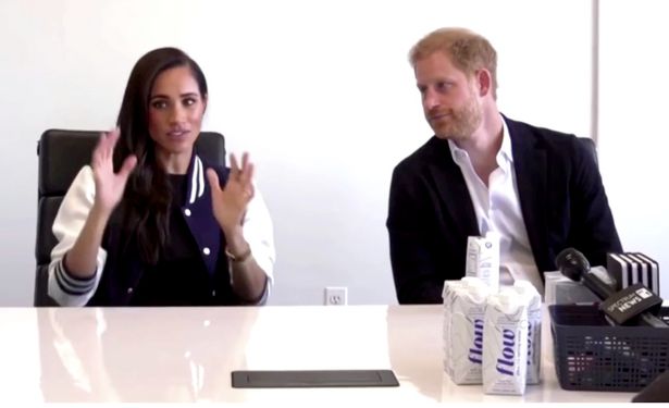Prince Harry and Meghan Markle at the Marcy Lab School
