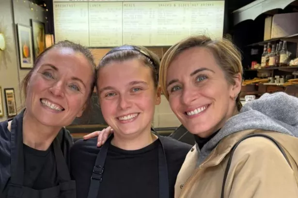Vicky McClure was seen filming in the Glasgow cafe
