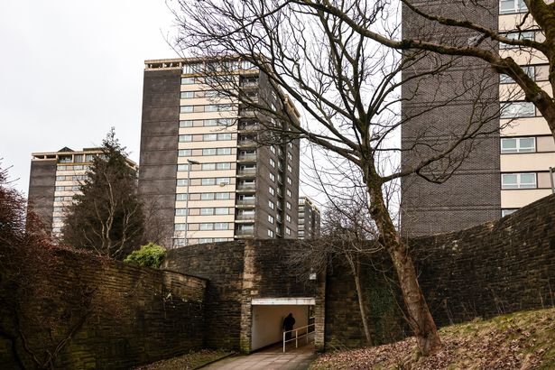 The Seven Sisters tower blocks in Rochdale